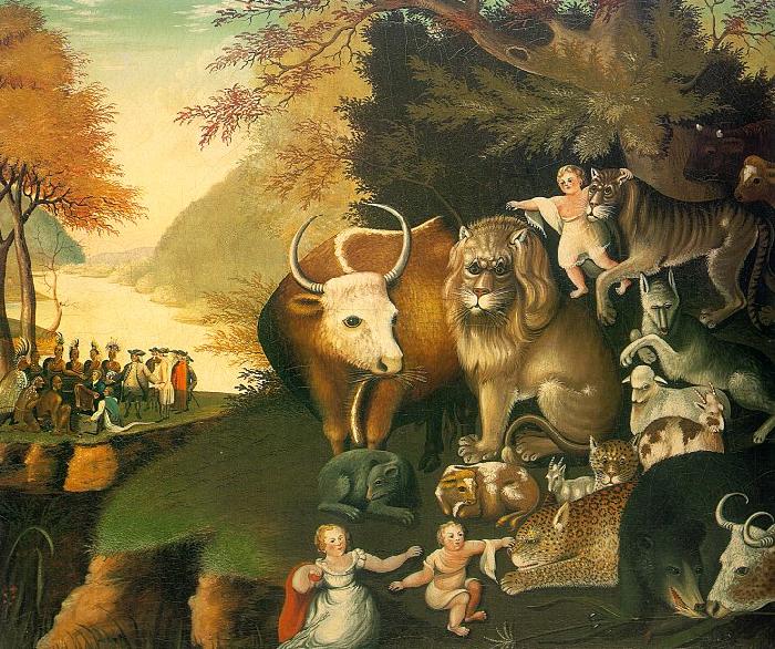 Edward Hicks The Peaceable Kingdom oil painting picture